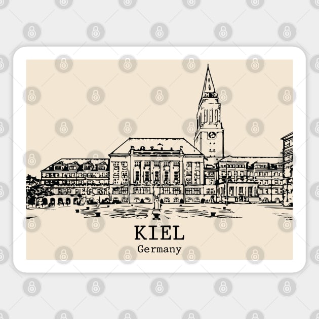 Kiel - Germany Magnet by Lakeric